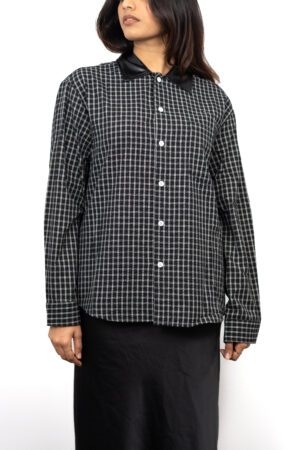 midnight grid luxe shirt