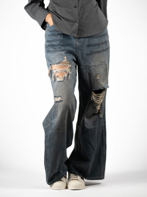 thirty million unisex fracture blue jeans