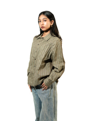 olive stripe shirt | unisex