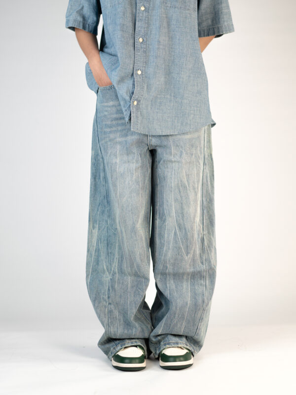 fade washed wide leg | unisex