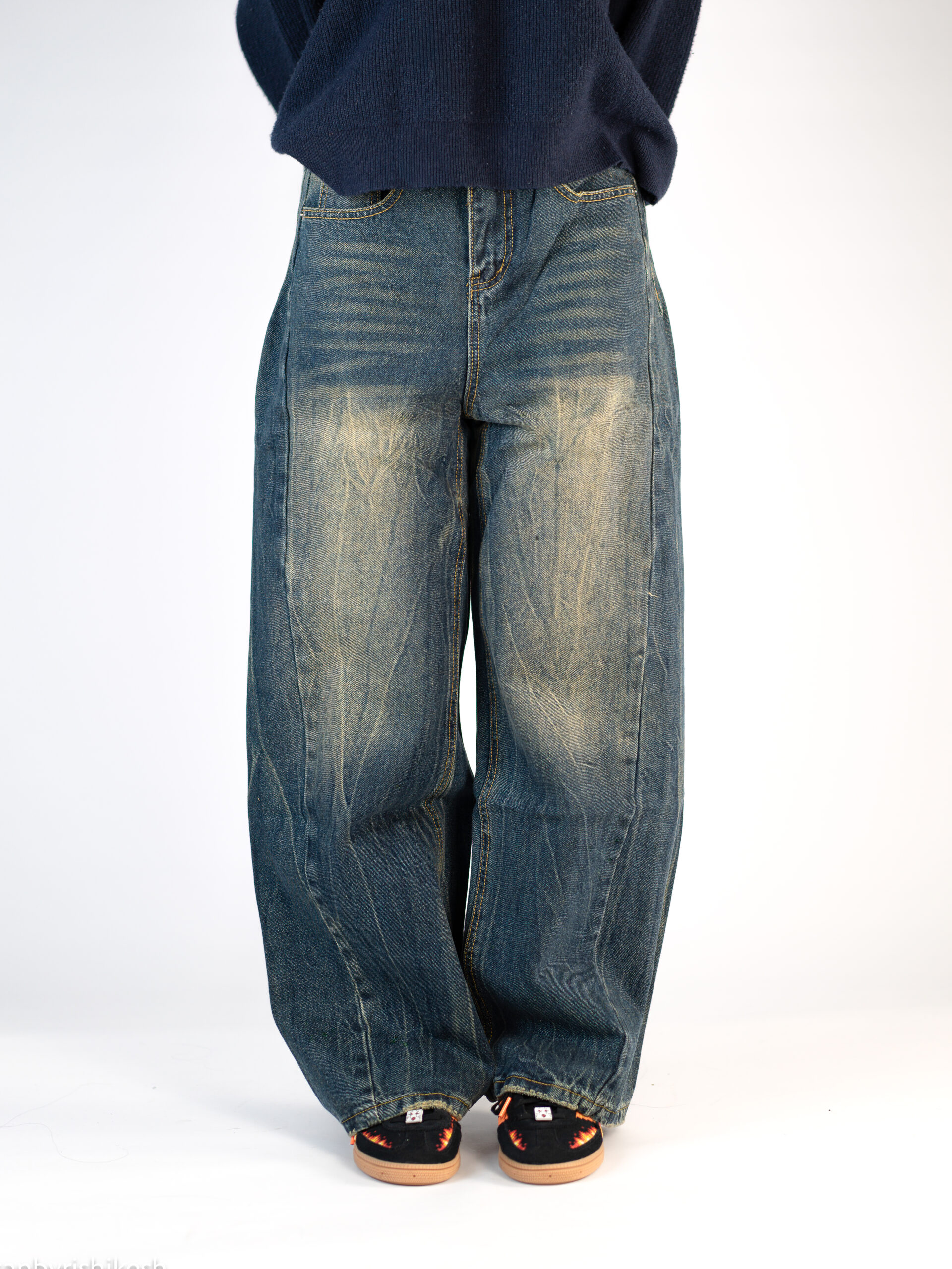 thirty million ash blue wide jeans | unisex thirty million ash blue wide jeans | unisex